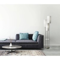 Adesso 4305-22 Trio Floor Lamp, 68.00 X 14.00 X 11.70 Inches, Brushed Steel