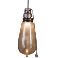 Gemmy Short Circuit Rusty Attic Light Bulb - Indoor Holiday Decoration, 10-Inch Height X 4-Inch Width