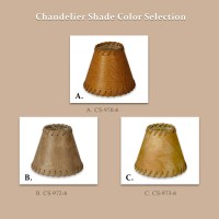 Royal Designs Inc Round Faux 2 Tone Leather Chandelier Basic Shade Cs9726 Light Brown 3 X 6 X 45