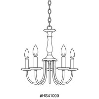 Homestyle Hs41000-125 Five Light Chandelier In Bronze