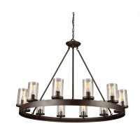 The Menlo Park Collection is painted in a dark chocolate finish and complimented with a clear cylinder glass Spherical clean lines throughout gives this collection the status of an instant classic Shown with Edison filament bulbs to convey the retro look 