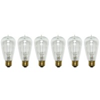 Satco S2413 40W 120V Cage Style Filament Vintage Style (6 Incandescent Light Bulbs)