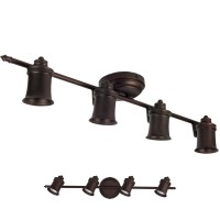 Awehiru 4 Light Track Lighting Wall And Ceiling Mount Fixture Kitchen And Dining Room, Oil Rubbed Bronze