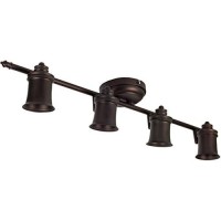 Awehiru 4 Light Track Lighting Wall And Ceiling Mount Fixture Kitchen And Dining Room, Oil Rubbed Bronze