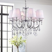 Whse Of Tiffany Rl7927W-6 Warehouse Of Tiffany Eros White Chandelier