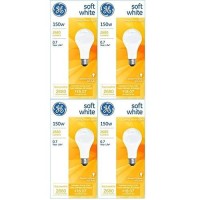 Ge Lighting 10429 150-Watt A21 Light,Incandescent, Soft White (Pack Of 4)