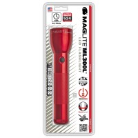 Maglite Ml300L Led 2-Cell D Flashlight, Red