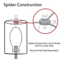 Aspen Creative 32006 Transitional Pleated Empire Shape Spider Construction Lamp Shade In White, 9