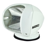 Marinco Wireless Remote SpotlightMarinco SPL12W Precision Wireless Spotlight White Housing 100 watt H3 halogen bulb 12v or 24v power input voltage 210000Cp peak beam intensity Dimensions 75w x 75h x 925d Includes SPRL2 wireless bridge remote with 200 wire