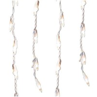 Brite Star 100 Count Stay-Straight Icicle Christmas Lights, Clear