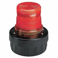 Warning Light W/Sound, Led, Red, 120Vac