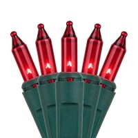 Home Accents Holiday 100 Count Incandescent Red Mini Light Set