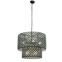 Whse Of Tiffany Rl8067 Starke Modern Antique Bronze Chandelier, 16.5