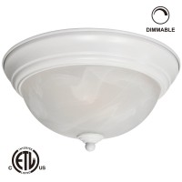 Quick and easy installation This LED ceiling light comes with easytoinstall flush mounting and all necessary accessoriesDimmable Builtin constant current dimmable driver compatible with most LED dimmer switchesEnergyefficient 12W LED ceiling fixture in 80