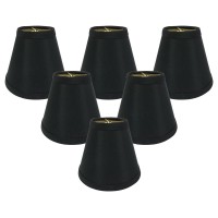 Royal Designs, Inc. Hardback Empire Chandelier Basic Shade Cs-995-6Blkgl-6, Antique Gold, 3 X 6 X 4.5, Pack Of 6