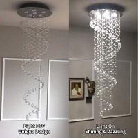 Modern Contemporary Swirl Chandelier Lighting For Foyer Dining Room Kitchen Chandelier Fixture Ceiling Light Rain Drop With All