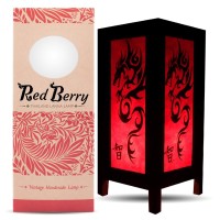 Thai Vintage Handmade Asian Oriental Black Red Dragon Bedside Table Lamp Or Floor Wood Paper Lamp Shades Home Bedroom Garden Decor Modern Black Red Dragon Sxg