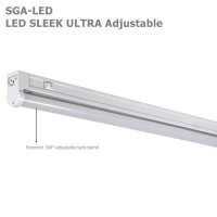 Jesco Lighting Sgaled1240Wsw 4000K Sleek Adjustable Led With Switch White 12