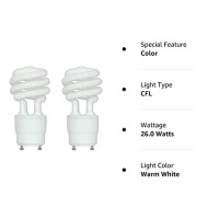 Satco S8203 Lamp,13W Cfl,Gu24 Base (Pack Of 2)