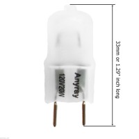 Anyray A1700F (5)-Pack 20 Watt G8 120V 130 Volt Halogen Light Bulb Frosted 20W 120 Volts G8S