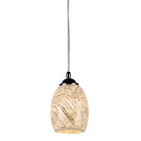 Chloe Lighting Ch3Gy16Tc05Dp1 Melia Mosaic 1Light Ceiling Mini Pendant With 48Inch Shade