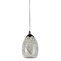 Chloe Lighting Ch3Gy16Tc05Dp1 Melia Mosaic 1Light Ceiling Mini Pendant With 48Inch Shade