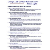 Concept Lighting 202L Cordless Remote Control Led Picture Light-7 3/4 Inch Antique Brass With Silver Undertones, Small