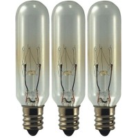 Eiko 15T6C145V Model 15T6C-145V Miniature Halogen Bulb (3-Pack), 145 Voltage Rating, 15 Watts, 0.1 Amps, Candelabra Screw (E12) Base, T-6 Bulb, C-7A Filament, 90 Lumens