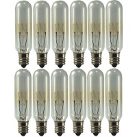 Eiko 15T6C145V Model 15T6C-145V Miniature Halogen Bulb (12-Pack), 145 Voltage Rating, 15 Watts, 0.1 Amps, Candelabra Screw (E12) Base, T-6 Bulb, C-7A Filament, 90 Lumens