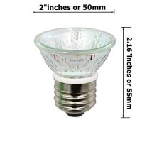 Anyray A1876Y (5-Bulbs) Hr16 120V 35W E27/E26 Mr-16 35 Watt Jdr C Halogen Bulb Lamp Fmw Flood With Lens