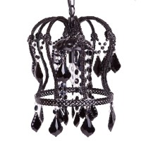 Tadpoles Crown Chandelier, Black