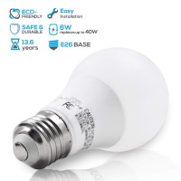 High quantity6W LED A19 light bulb approved by UL Underwriters Laboratories and FCC for its topnotch quality and best performance in lighting It designed with Aluminum light body for better heat dissipation and PVC cover for softer lightingEnergy efficien