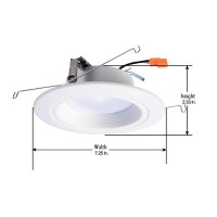 Halo 80Cri Led Recessed Retrofit Rl Light With Baffle Trim, 5/6-Inch, 900 Lumens, Cool White