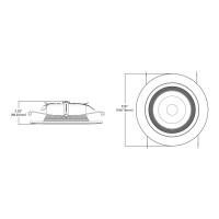 Halo 80Cri Led Recessed Retrofit Rl Light With Baffle Trim, 5/6-Inch, 900 Lumens, Cool White