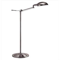 Ore International 31186F Modern Task Floor Lamp, 64-Inch Height, Silver