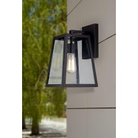 John Timberland Arrington Modern Industrial Outdoor Wall Light Fixture Black 13