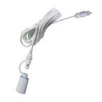 Plug In Swag Pendant Conversion Kit White- Turn Any Lampshade Into A Hanging Swag Lamp In Seconds - Perfect For Apartments, Dorms - No Wiring Needed