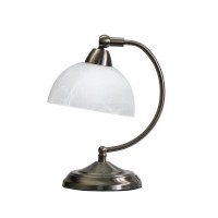 Elegant Designs Lt2029-Bsn Mini Modern Bankers Table Desk Lamp With Touch Dimmer Control Base, Brushed Nickel