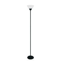 Simple Designs Lf1011-Blk 1 Light Stick Torchiere Floor Lamp, Black