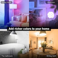 Magiclight Smart Light Bulbs 4 Pack, A19/E26 60W Equi 800Lm Color Changing Light Bulb, 2700-6500K, Dimmable By App, Music Sync, Schedule, Wifi & Bluetooth Led Bulb Works With Alexa Google Home