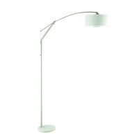 Contemporary White And Chrome Floor Lamp