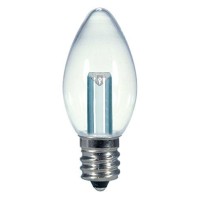 Satco S9156 Candelabra Bulb In Light Finish, 2.13 Inches, Candela, Clear