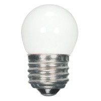 Satco S9161 Medium Light Bulb In White Finish, 2.31 Inches, Frost