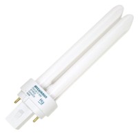 Ledvance Sylvania Dulux 18W Double Compact Fluorescent Lamp, 2-Pin Base, 3000K Neutral White, 1 Pack