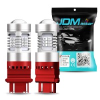 Jdm Astar Extremely Bright Px Chipsets 3056 3156 3057 3157 Led Bulbs For Brake Light Tail Lights, Brilliant Red