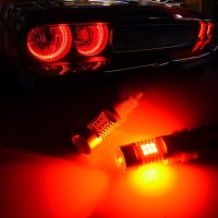 Jdm Astar Extremely Bright Px Chipsets 3056 3156 3057 3157 Led Bulbs For Brake Light Tail Lights, Brilliant Red