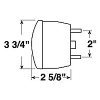 Peterson Plastic Mounting StopTurn and Tail Light