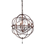 Whse Of Tiffany Rl8049-32Ab Edwards Antique Bronze 32 Inch Chandelier