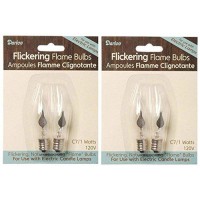 C7.1W Flicker Bulb Flampe Tip X2