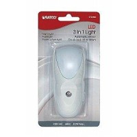 Satco 3 In 1 0.3W White Led Emergency Light Night Light Flash Light -